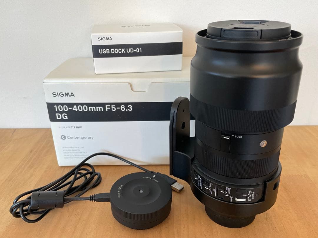 【美品】SIGMA 100-400mm F5-6.3 DG レンズ　付属品あり