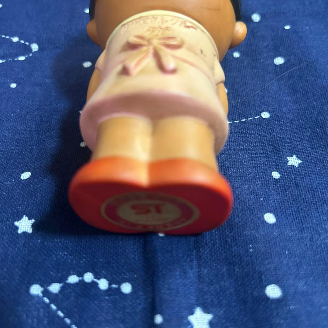 ⭐️希少⭐️昭和レトロ　サザエさん　タカラ　ワカメちゃん　貯金箱　ソフビ　磯野ワカメ