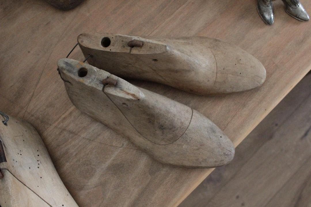 【A】フランスアンティーク木製シューモールド