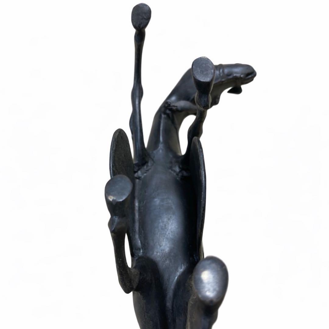 黄銅製 唐馬仙人 香炉 古銅 置物 骨董 アンティーク　※馬のみ