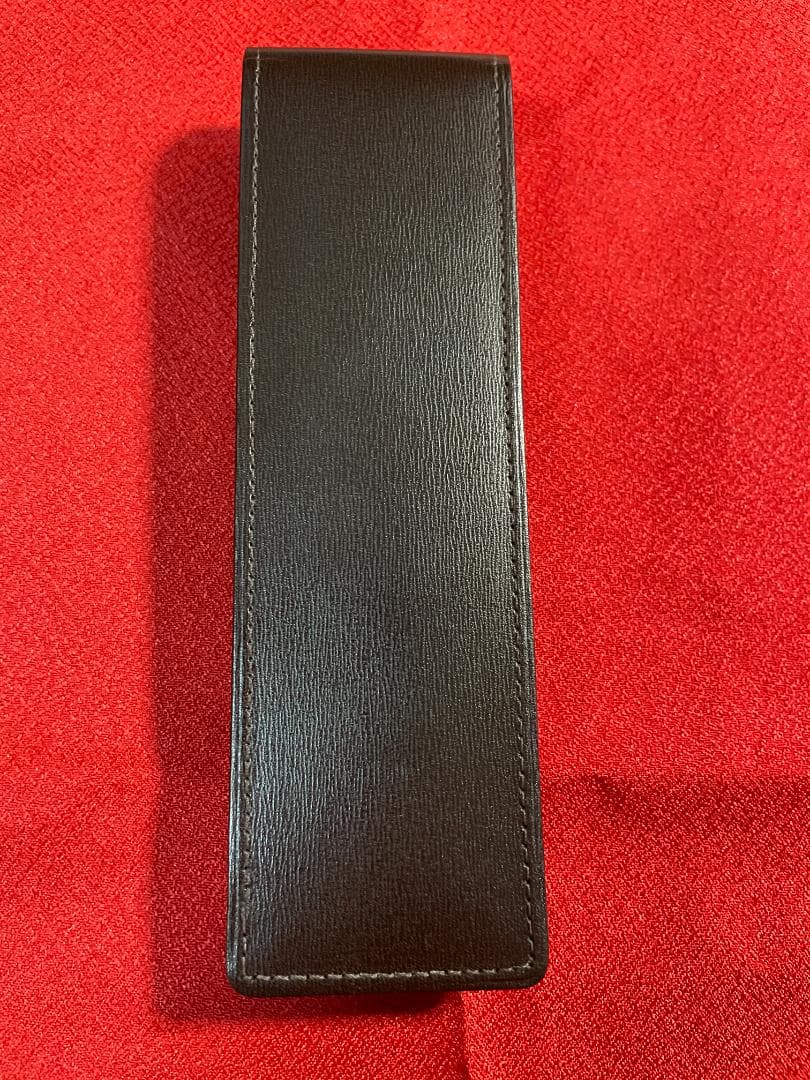 ☆未使用☆キプリス ボックスカーフ ペンケース 4570 チョコブラウン