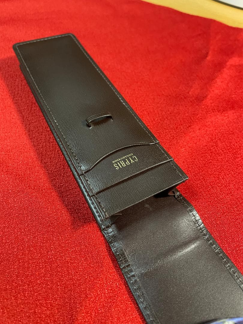 ☆未使用☆キプリス ボックスカーフ ペンケース 4570 チョコブラウン