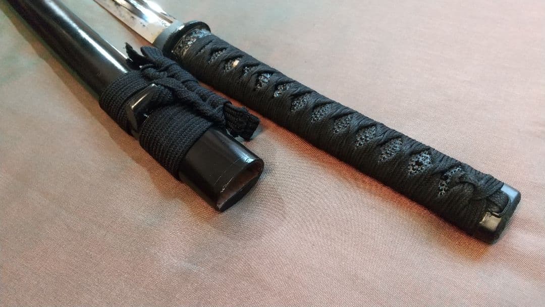 【樋入り尖り互の目刃紋】模造刀 舞踊 模擬刀 拵え 喰出し鍔 刀剣 日本刀 刀