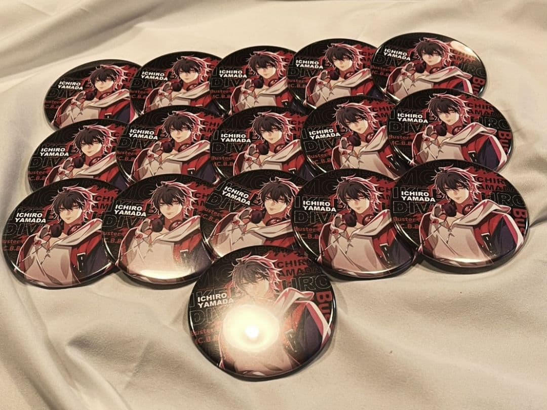 ヒプマイ　ヒプノシスマイク　山田一郎　缶バッチ