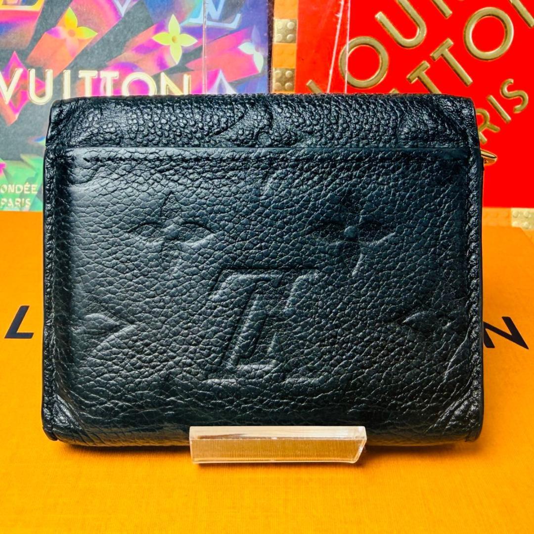 【箱付き美品】ルイヴィトン モノグラム アンプラント ポルトフォイユ ゾエ 黒