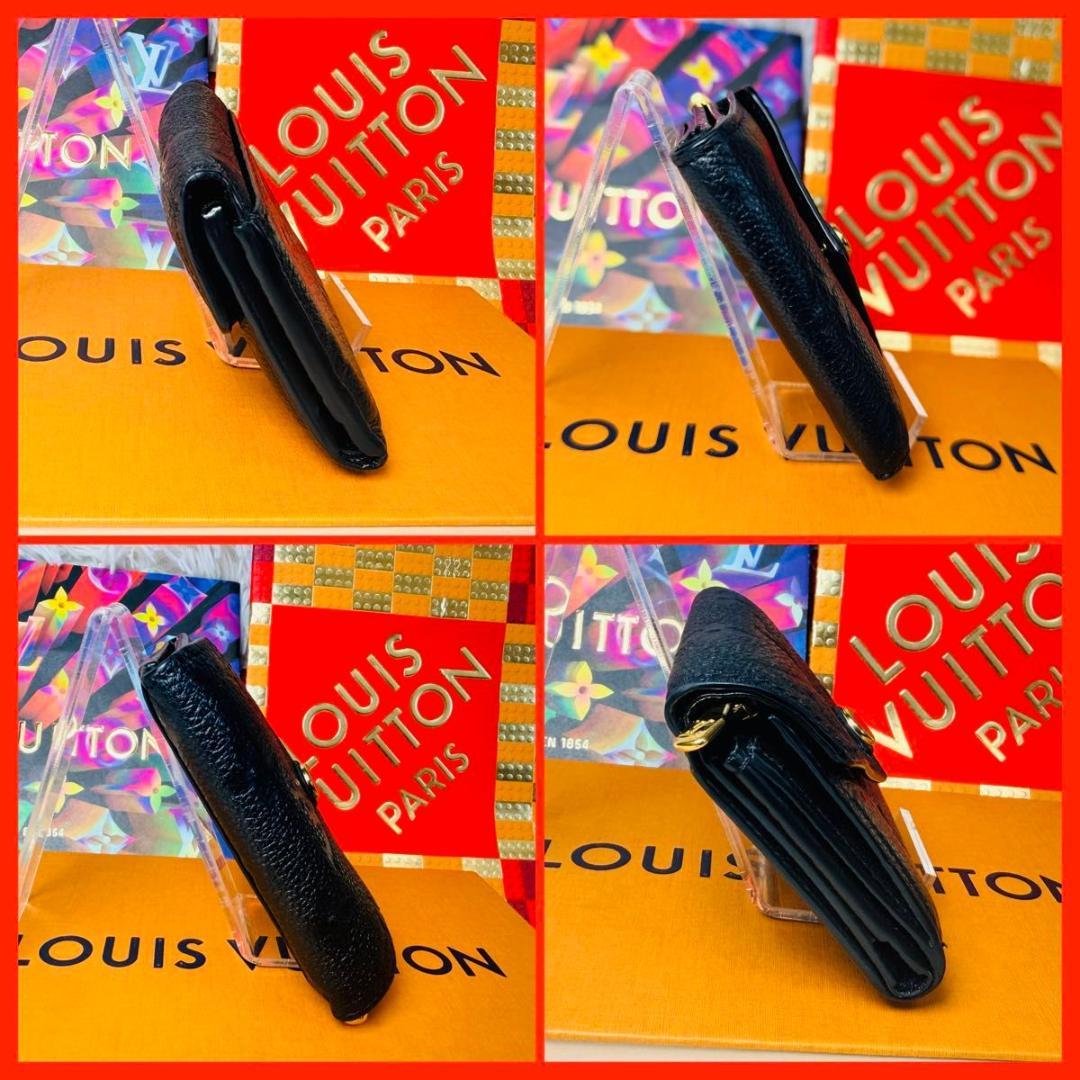 【箱付き美品】ルイヴィトン モノグラム アンプラント ポルトフォイユ ゾエ 黒