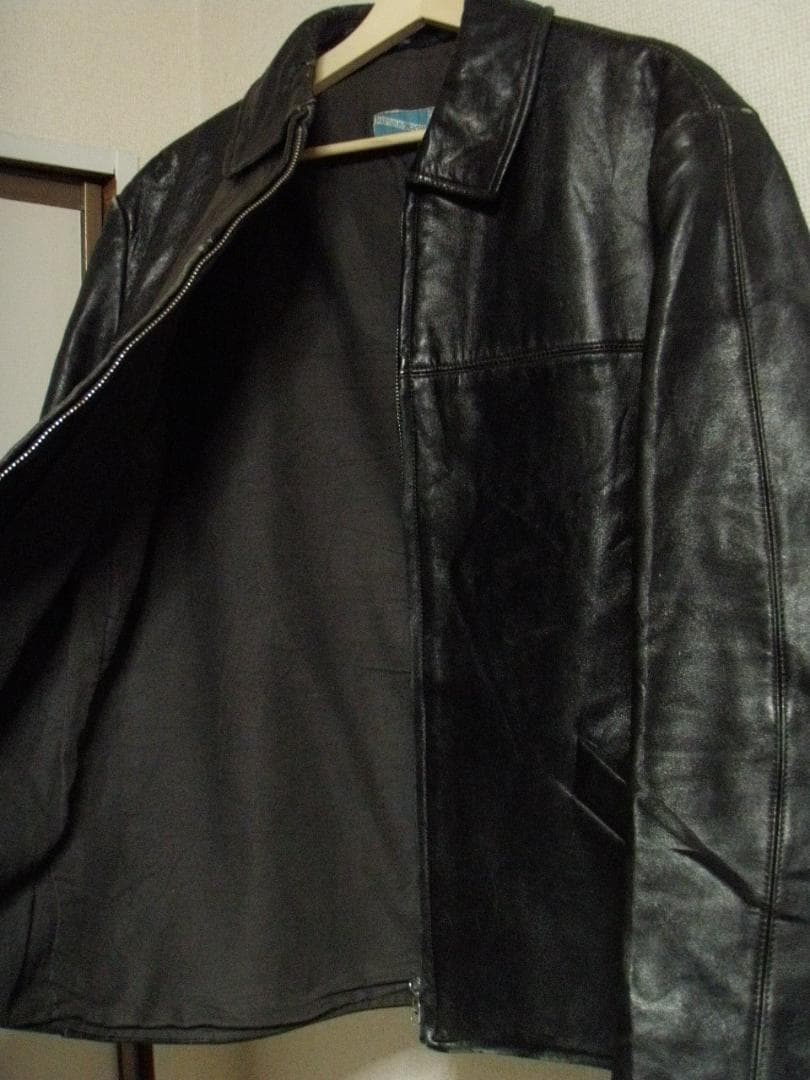40s 50s WICO ZIP コの字 unknown レザー ジャケット 黒
