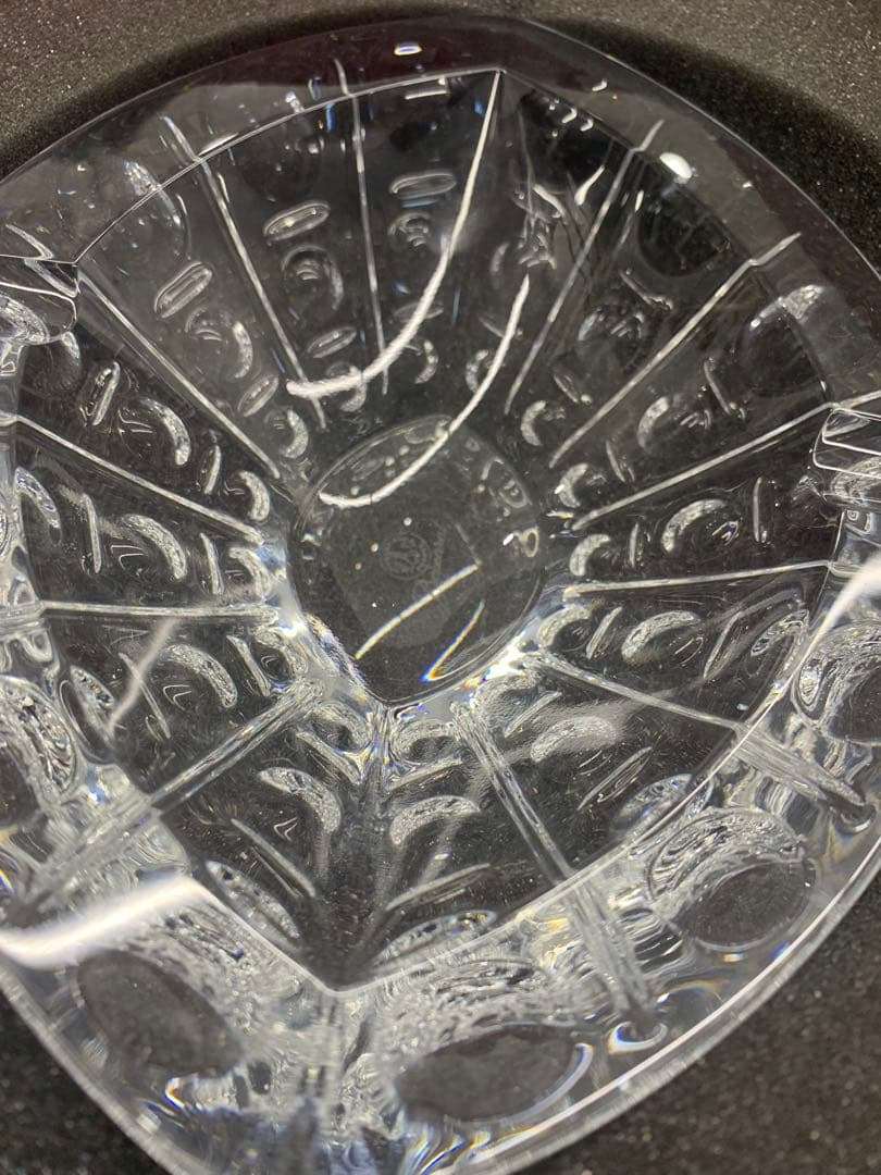 Baccarat クリスタルトレイ 楕円形