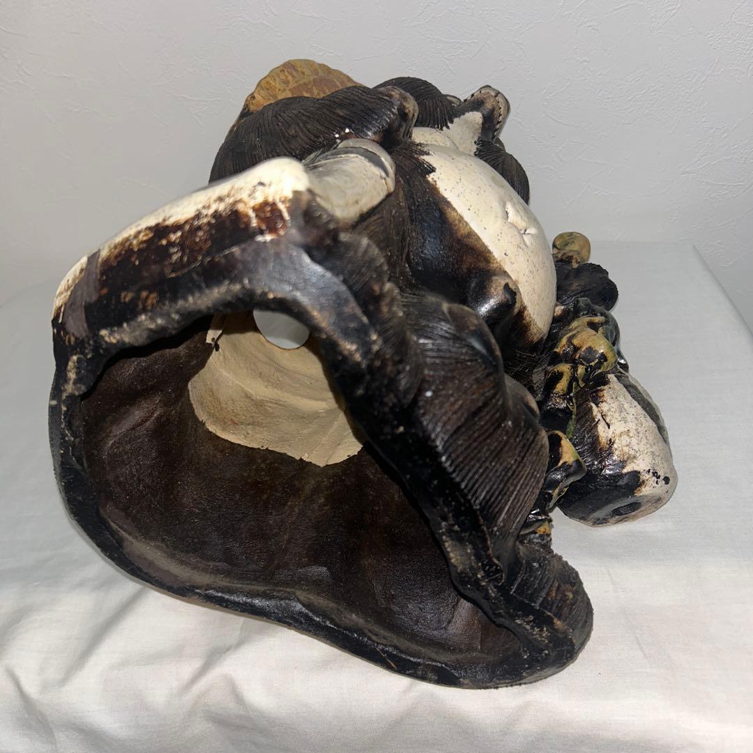 狸庵　タヌキ　信楽焼　高さ45cm 置物　縁起物