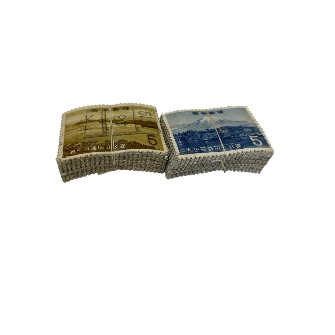 使用済み切手　国立公園記念切手　8種各約100枚づつ　dd063