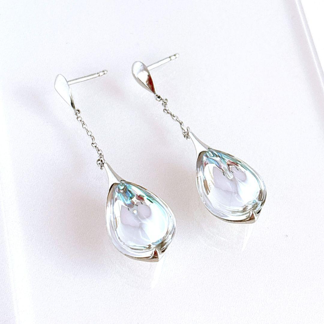バカラシルバー ピアス フルール プリデリック キャッチなし