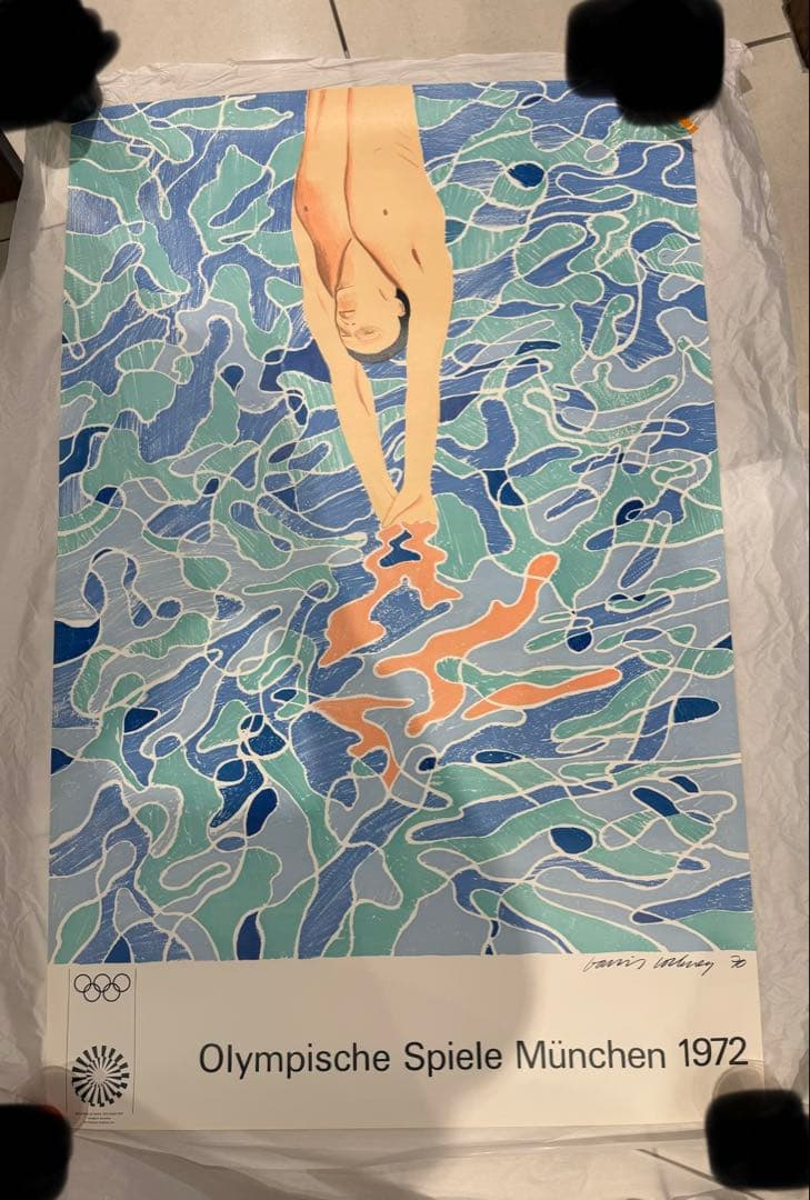 デイヴィッド・ホックニー ミュンヘンオリンピック ポスター 1972年