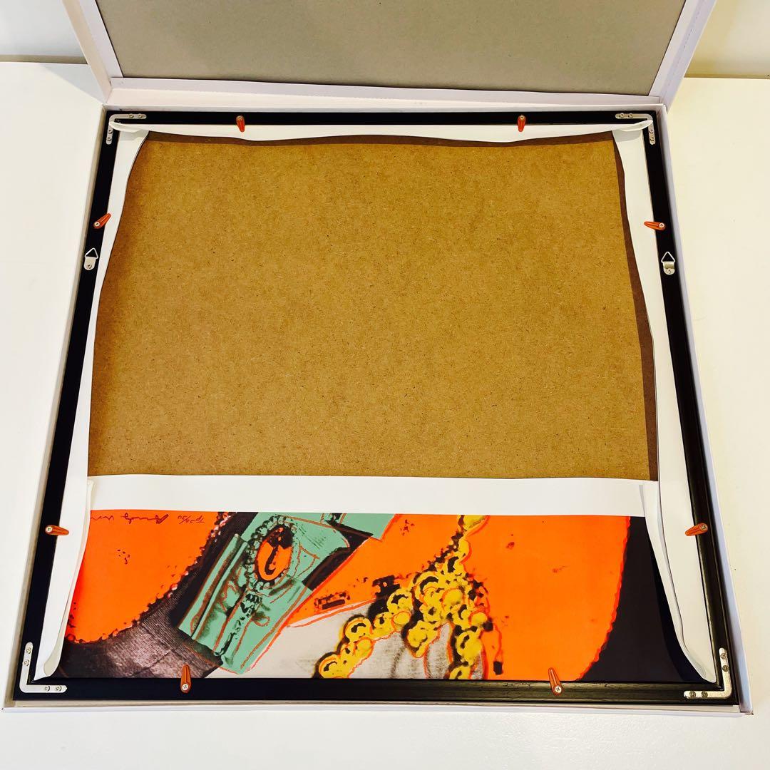 【50cm×50cm額付ポスター】アンディ ウォーホル 「エリザベス女王」新品