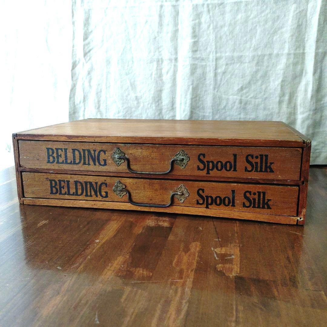 アンティーク スプールキャビネット 糸ケース ソーイング 什器 引き出し