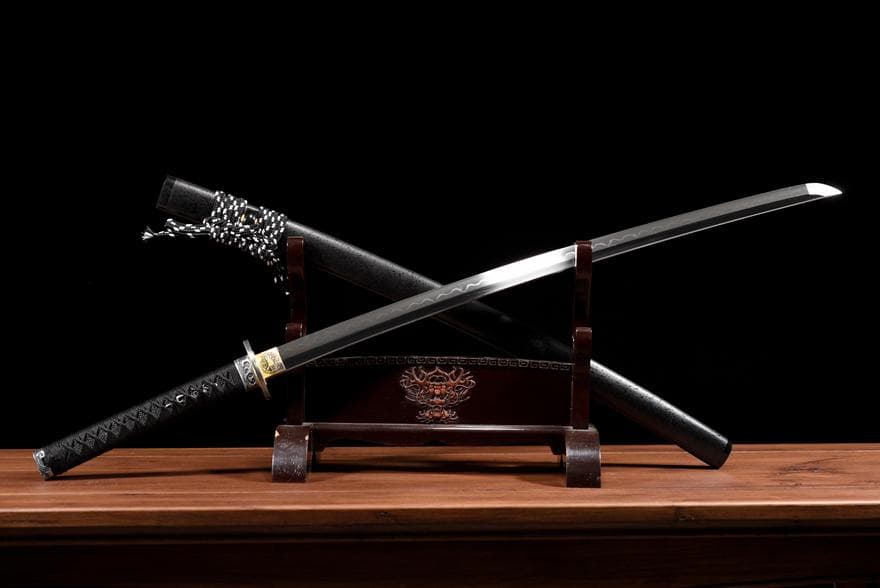 日本刀 模造刀 居合刀 斬馬刀 龍泉剣 清剣 T 10覆土焼刃波紋鏡面武者刀