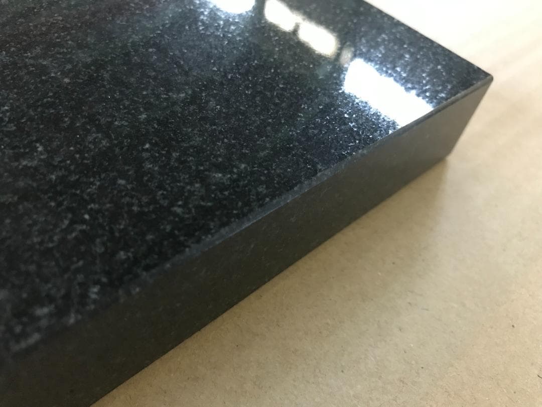 高級天然黒御影石 山西黒 オーディオボード●400×400×20●5面磨き