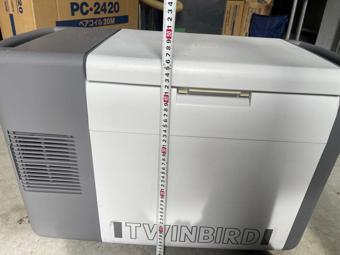 TWINBIRD 冷温庫 大容量 ホワイト/グレー