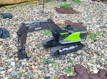 HUINA 1593 1/14サイズパワーショベルラジコン　アタッチメント付き