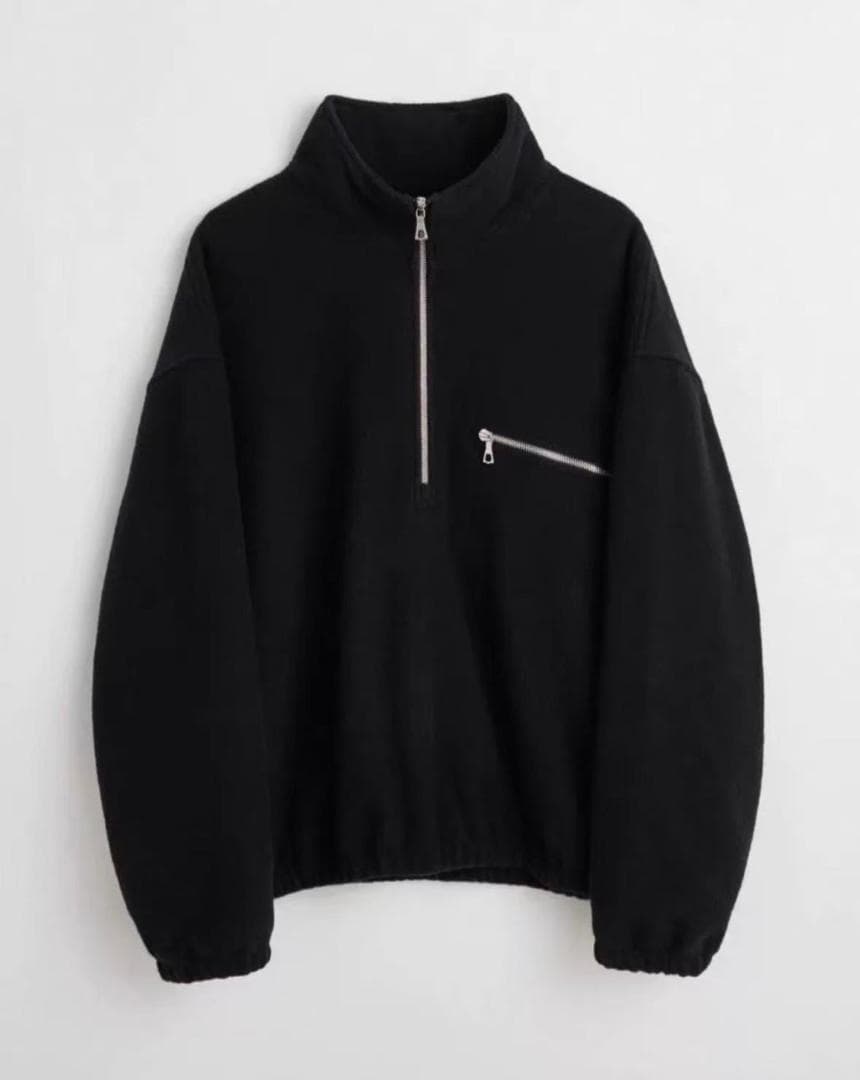 RIER ブラック ハーフジップ ジャンパー M 即日発送