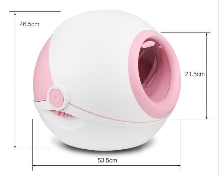 猫用トイレ 球形 完全密閉型 猫トイレ 脱臭機能付き 取り外し可能