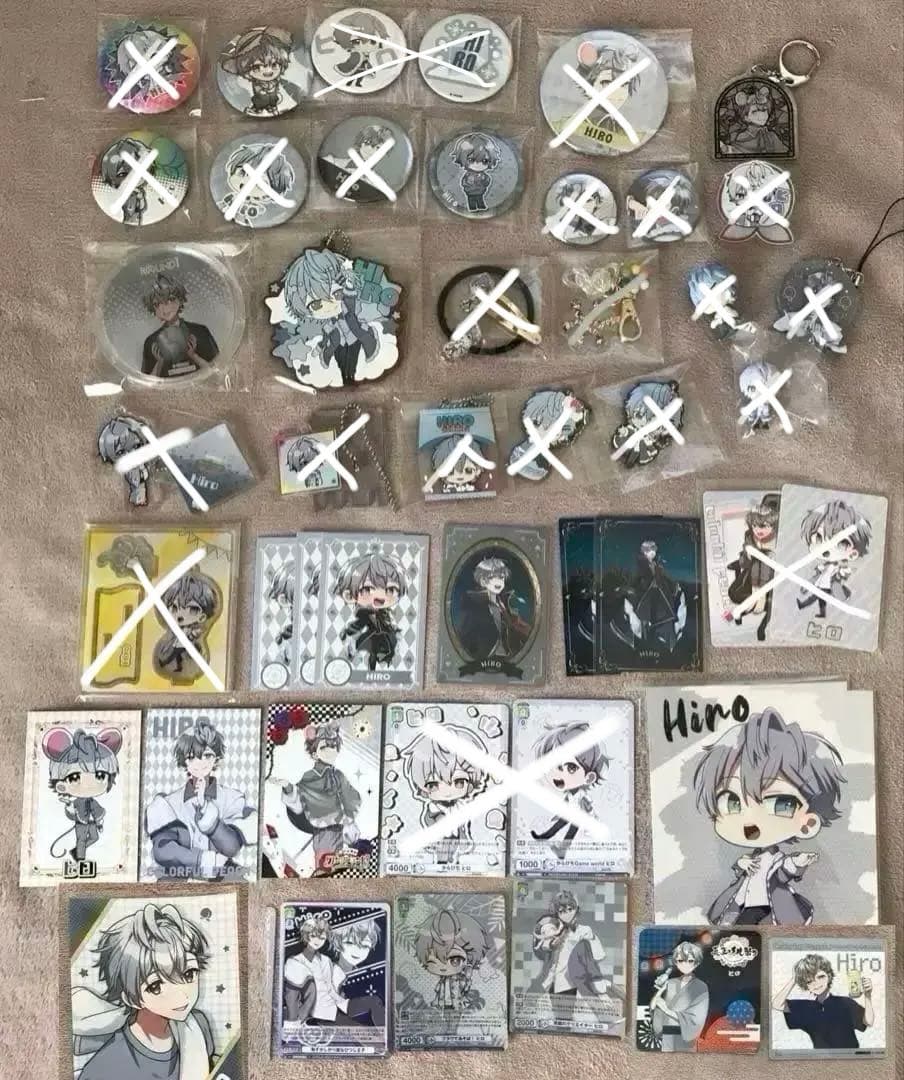 カラフルピーチ　からぴち　ヒロ　グッズ　まとめ売り　缶バッジ　アクリル　カード