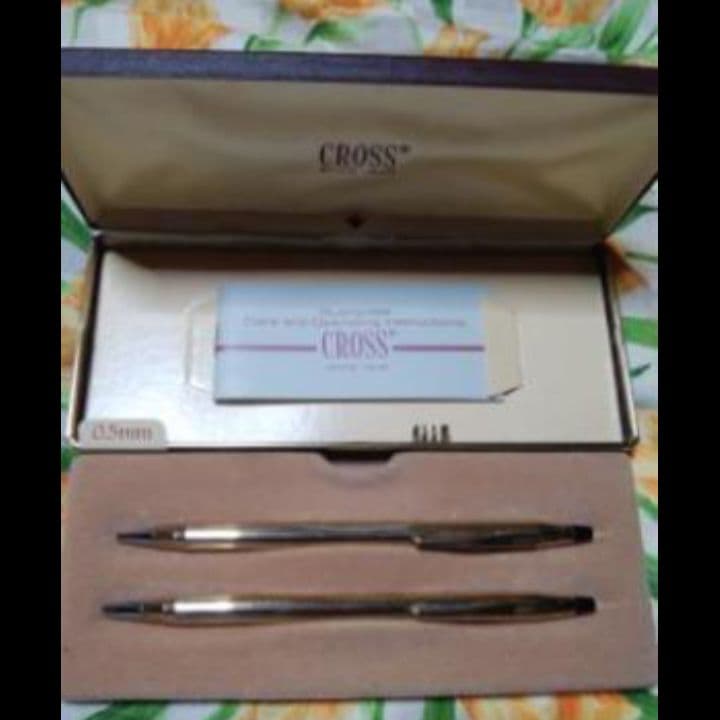 #4502クラッシックセンチュリーcrossボールペンシャープペンセット10金張