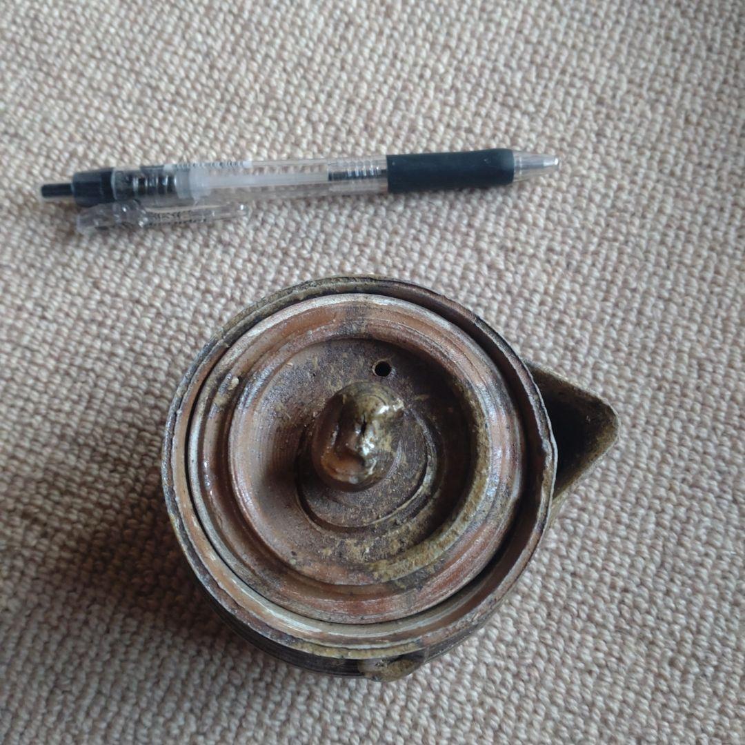 杉江左近作・常滑焼急須 木製箱入り