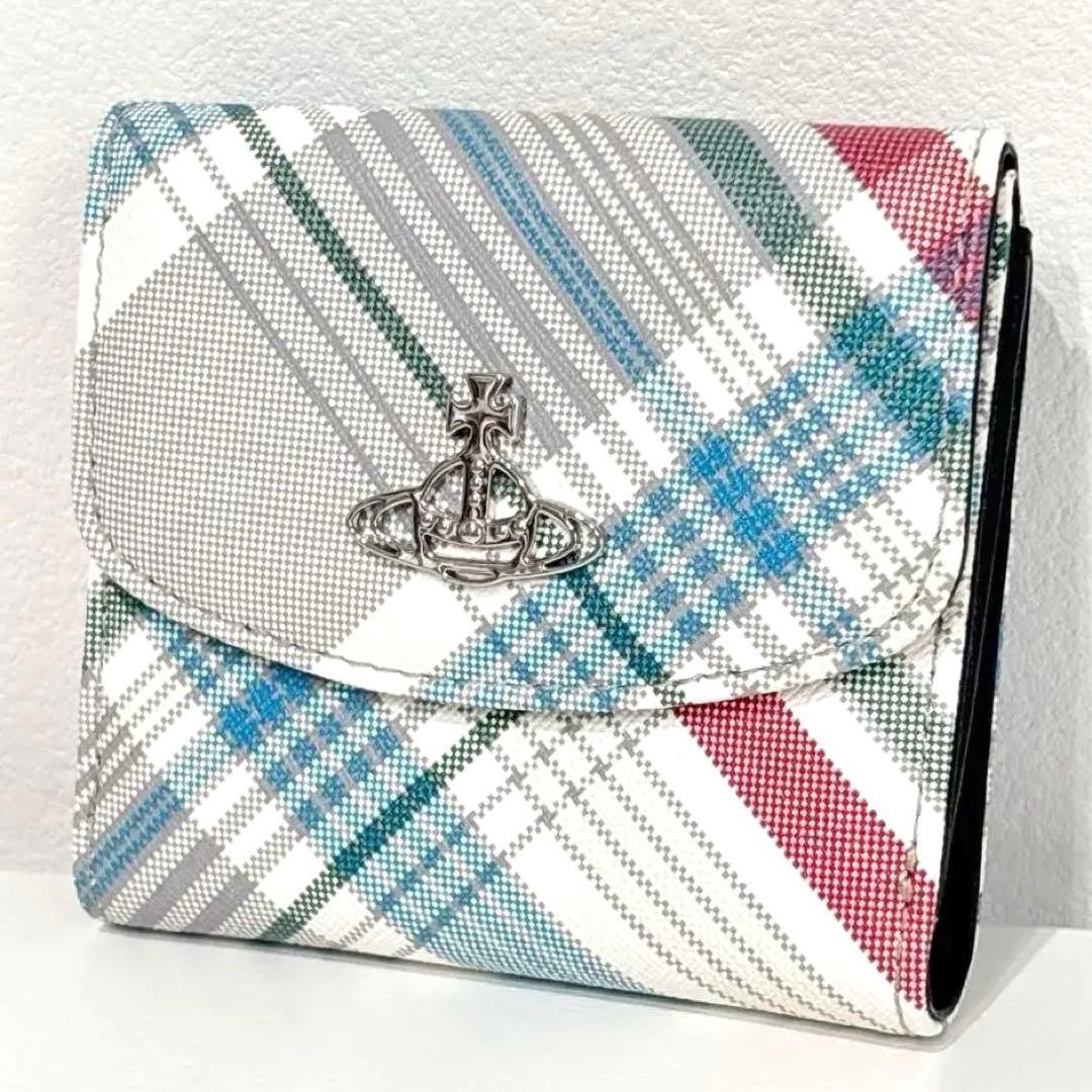 【新品】Vivienne Westwood 財布 二つ折り マドラス チェック柄