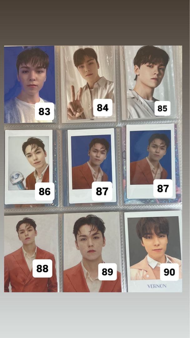 SEVENTEEN バーノン トレカ