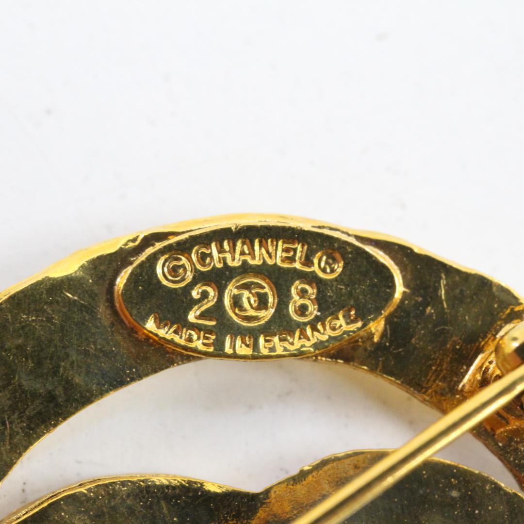 ▲美品 シャネルCHANEL ブローチ ココマーク ゴールド 28 ヴィンテージ