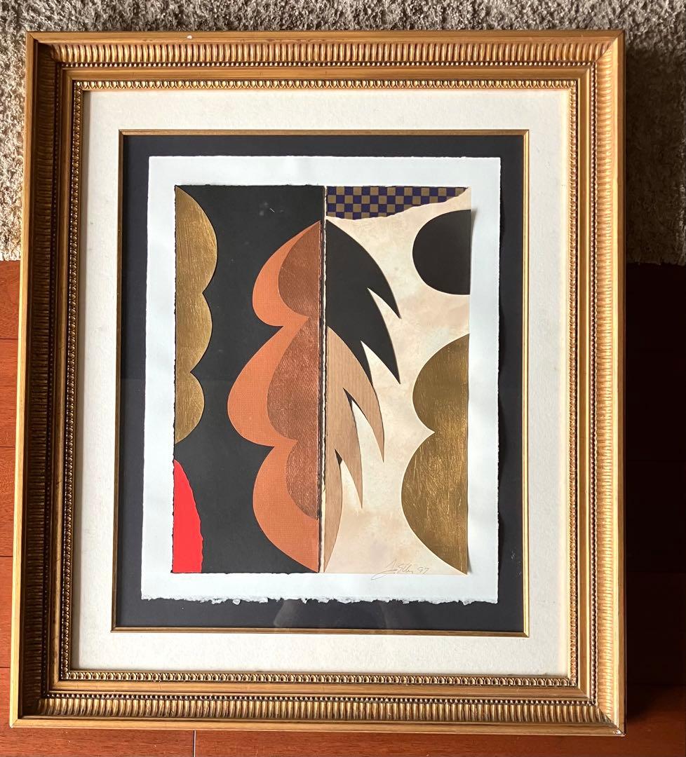 【お値下げ！】抽象画 コラージュ