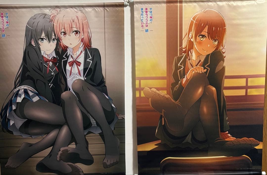 俺ガイル　続　雪乃&結衣　一色いろは くろタイツver. B2タペストリー