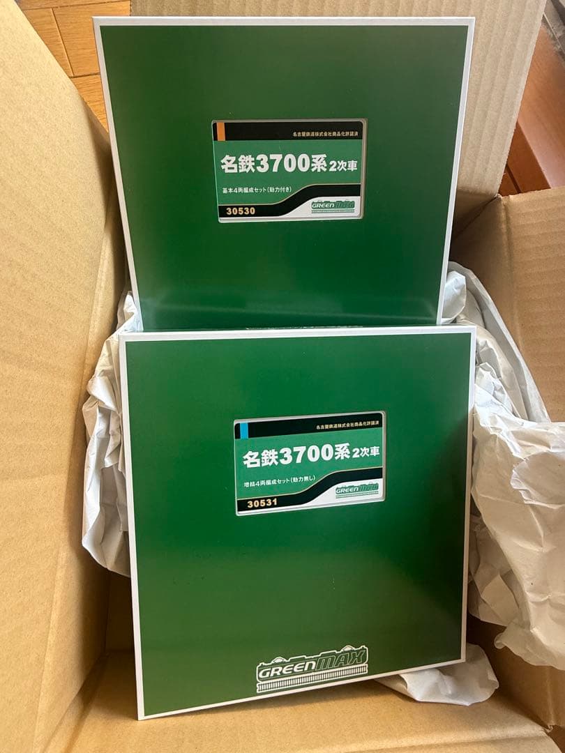 グリーンマックス30530/30531 名鉄3700系2次車基本8両編成動力付き
