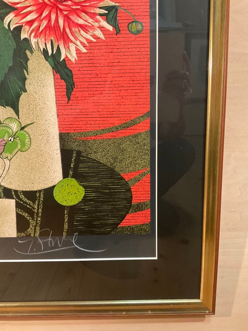 イヴ・ガンヌ　「夏の花束」　リトグラフ　直筆サイン・エディション有り