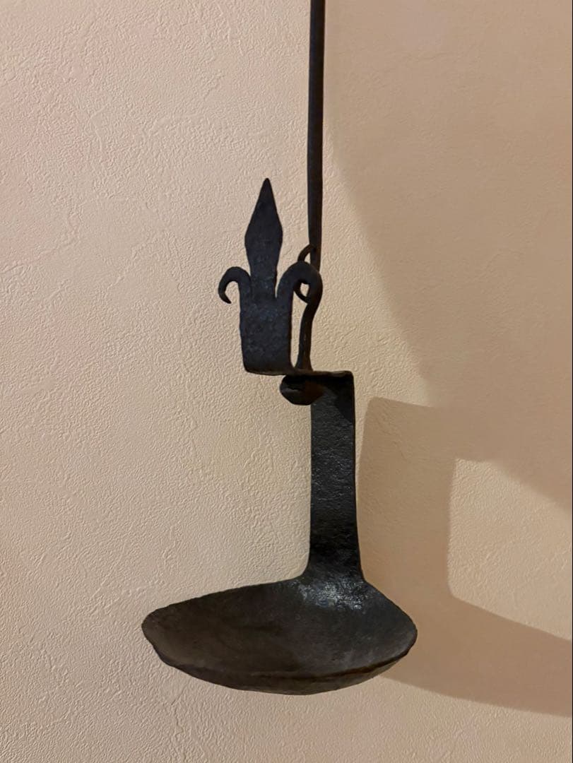 西洋民藝フルール・ド・リス灯明皿