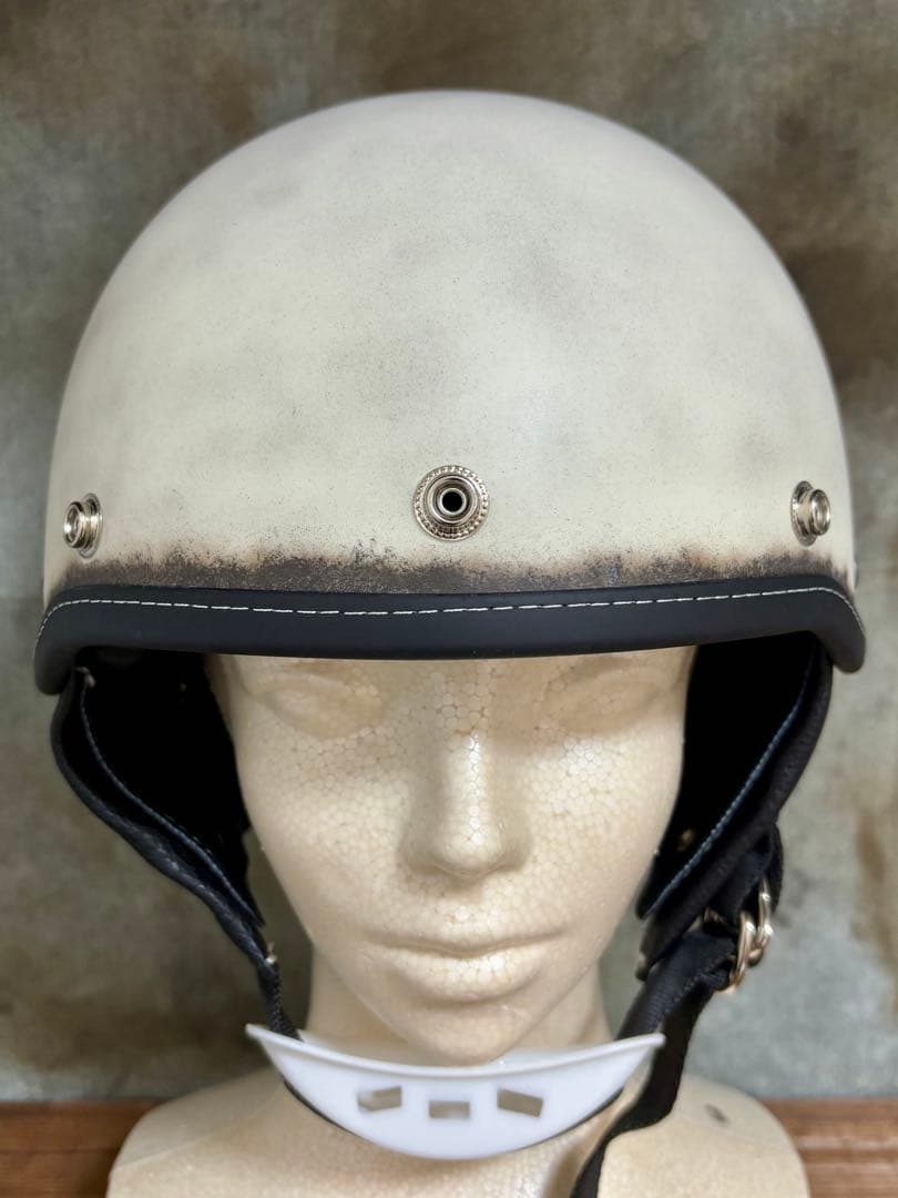 ポリスヘルメット ショーティー ヘルメット エイジング塗装仕上げ　フリーサイズ