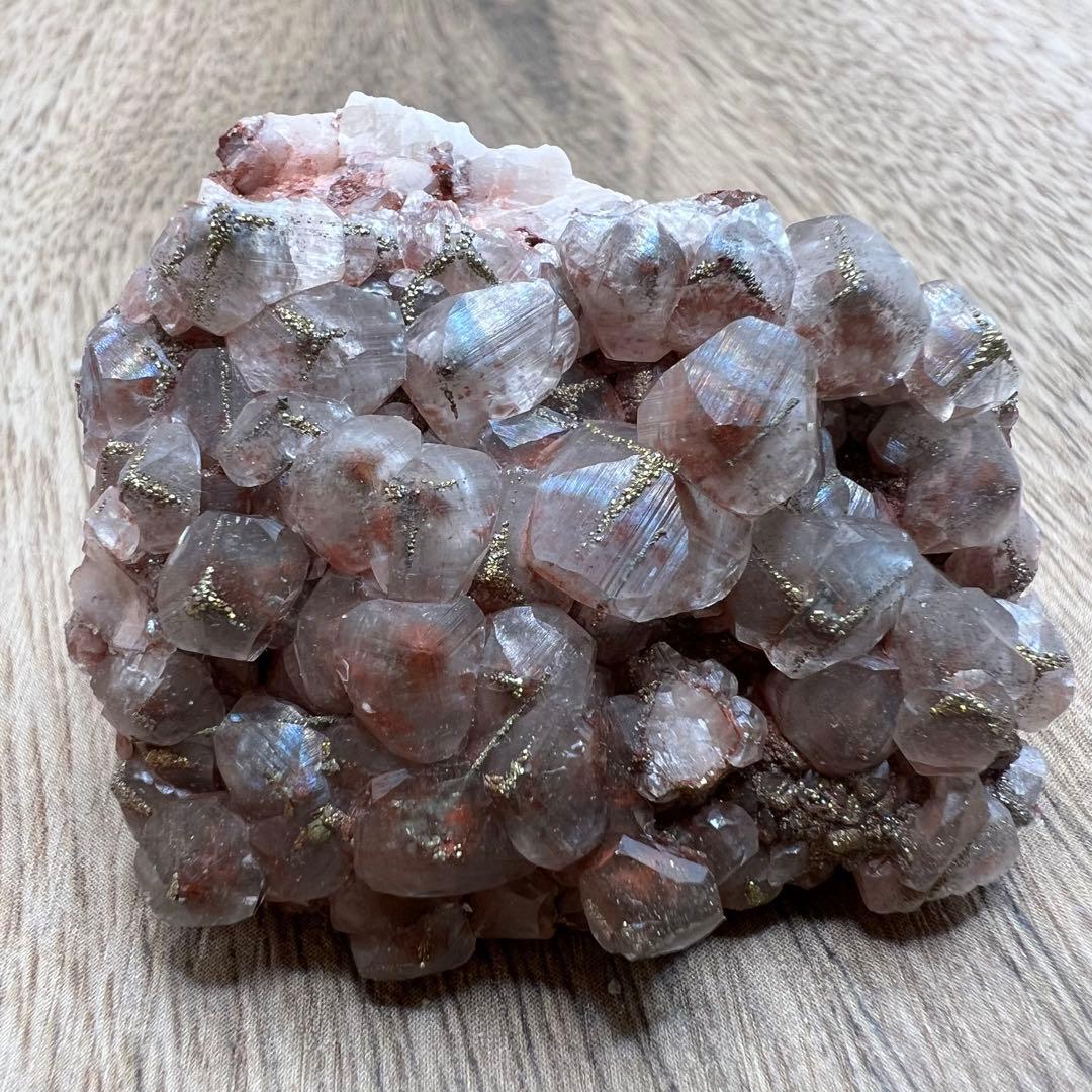 カルサイト パイライト ヘマタイト 共生 鉱物 標本 原石