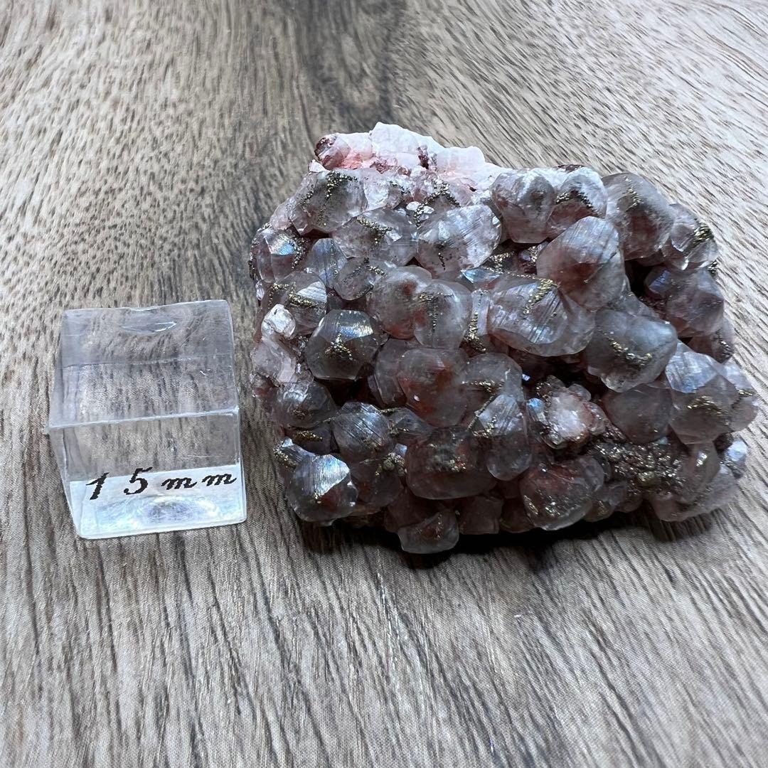 カルサイト パイライト ヘマタイト 共生 鉱物 標本 原石