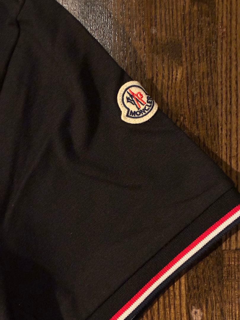 MONCLER スリムフィット ブラック Tシャツ