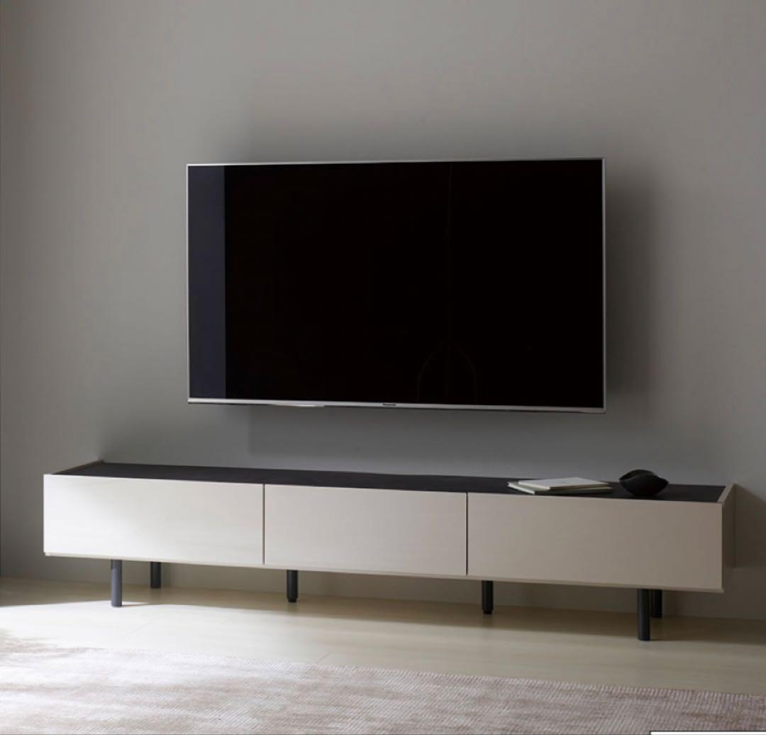 【美品】(送料込) パモウナ テレビボード 幅200cm W5V200