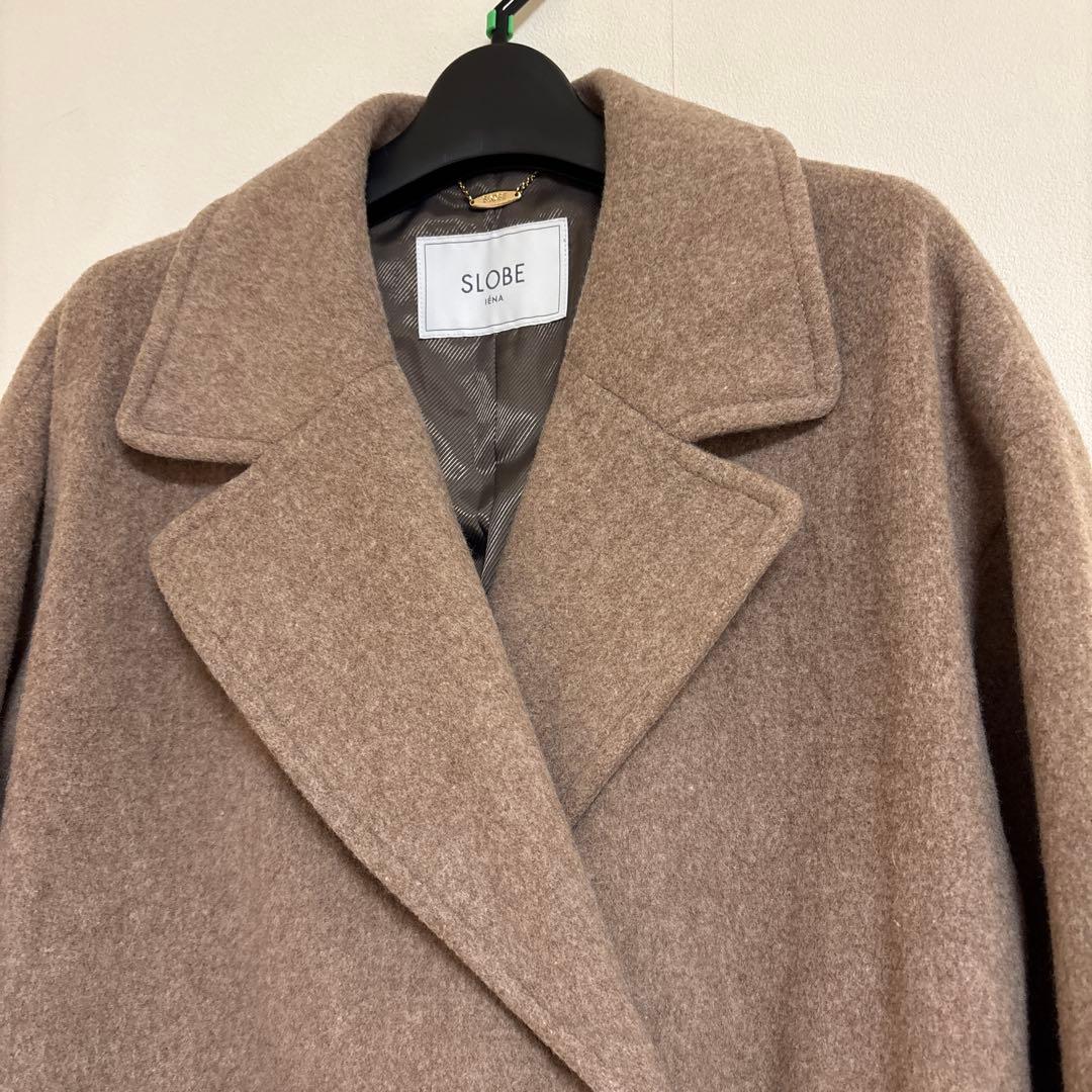 超美品☆SLOBEイエナ☆淡いブラウンが素敵な チェスターコート38