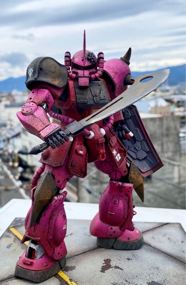 ガンプラ　MG MSV YMS-07シャア専用プロトタイプグフ　完成品