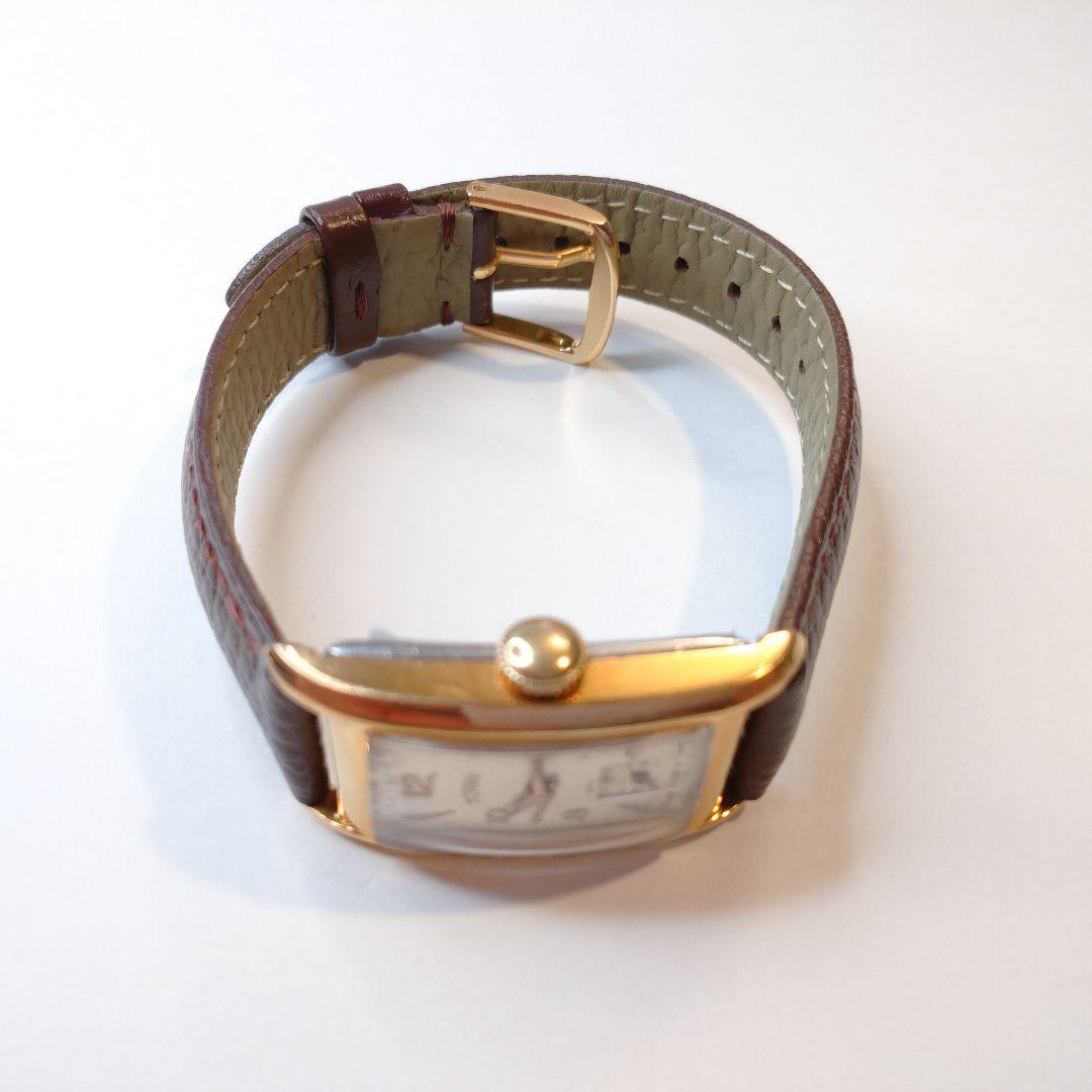 【1940s】TECHNOS スモセコ OH済 ヴィンテージ腕時計