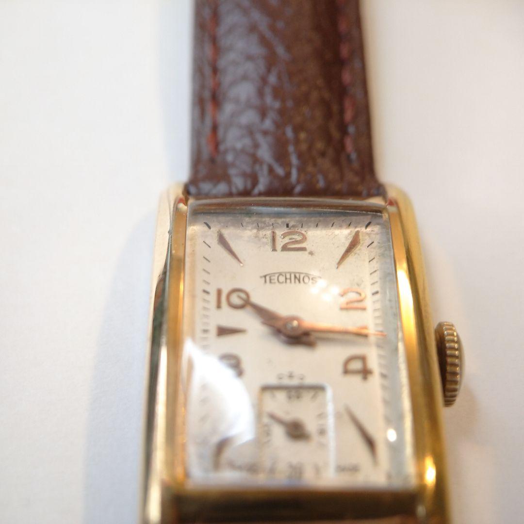 【1940s】TECHNOS スモセコ OH済 ヴィンテージ腕時計