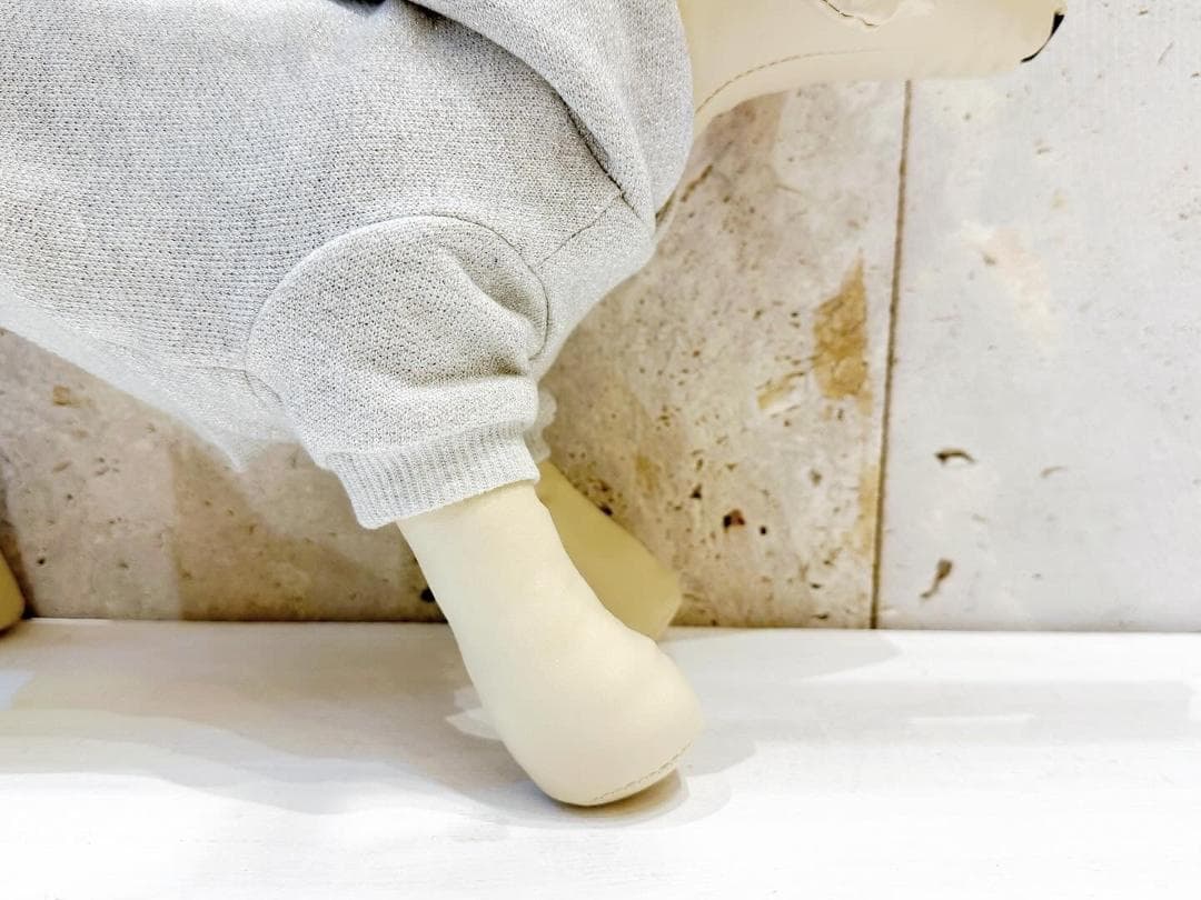 DENIM ROSE ワッペンフード付きラメパーカー