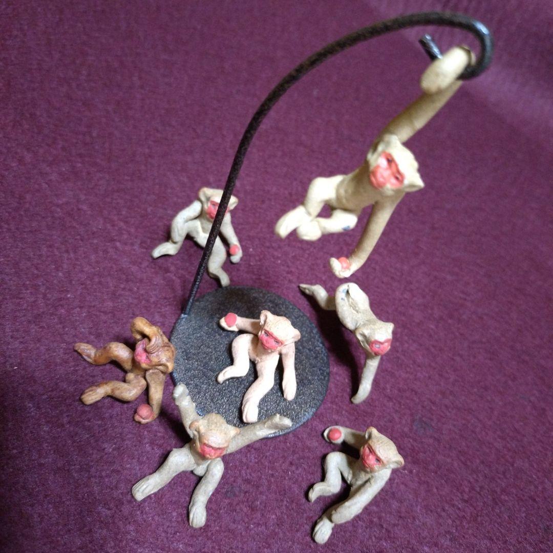 郷土玩具　工芸品　ミニチュア　子猿　豆人形