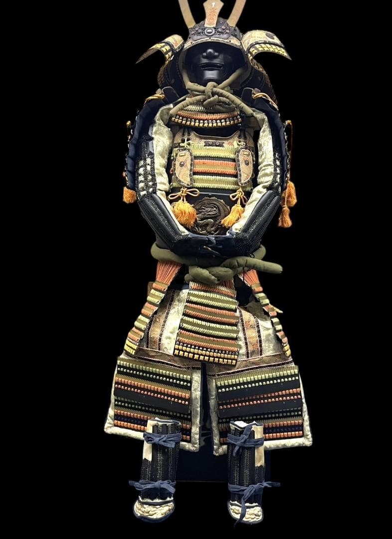 送料込み 着用可能 甲冑 等身大 当世具足 鎧兜 時代祭り 鎧櫃 龍刻 胸当て