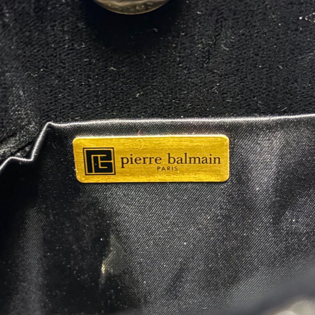 Pierre Balmain ピエールバルマン ビーズ刺繍 結婚式 ベロア 黒