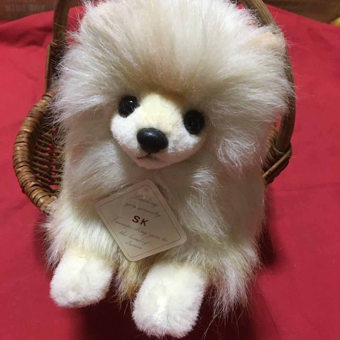 レトロぬいぐるみ　子犬　リアルぬいぐるみ　四季オリジナルぬいぐるみ　ポメラニアン