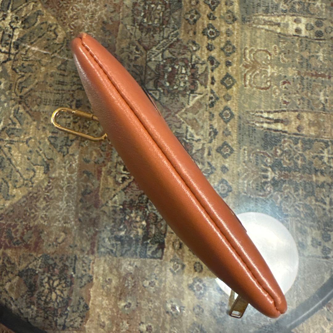 [CELINE]セリーヌケース トリオンフ　キーリング付きレザー